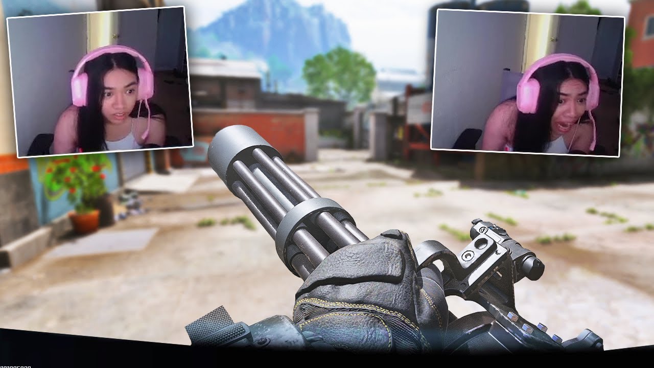 Girl Streamer SCREAMED After Seeing my Mini Gun