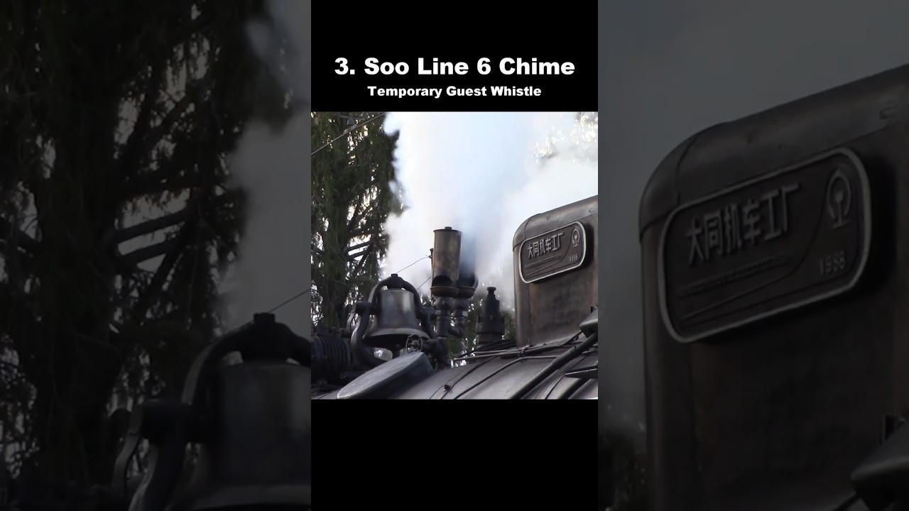The Whistles of BSVY #8419 - plus an air horn! #6chime #3chime #steamtrain