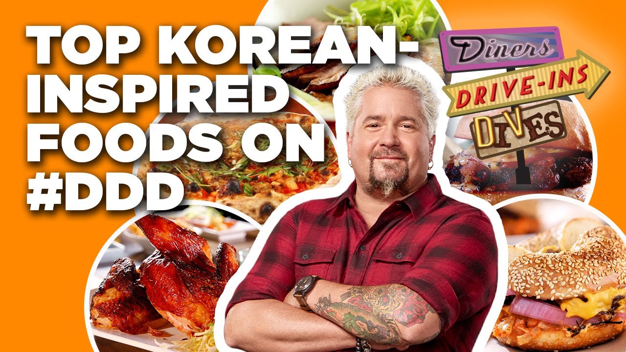 Top #DDD Korean-Inspired Food Videos with Guy Fieri | Diners, Drive-Ins, and Dives | Food Network
