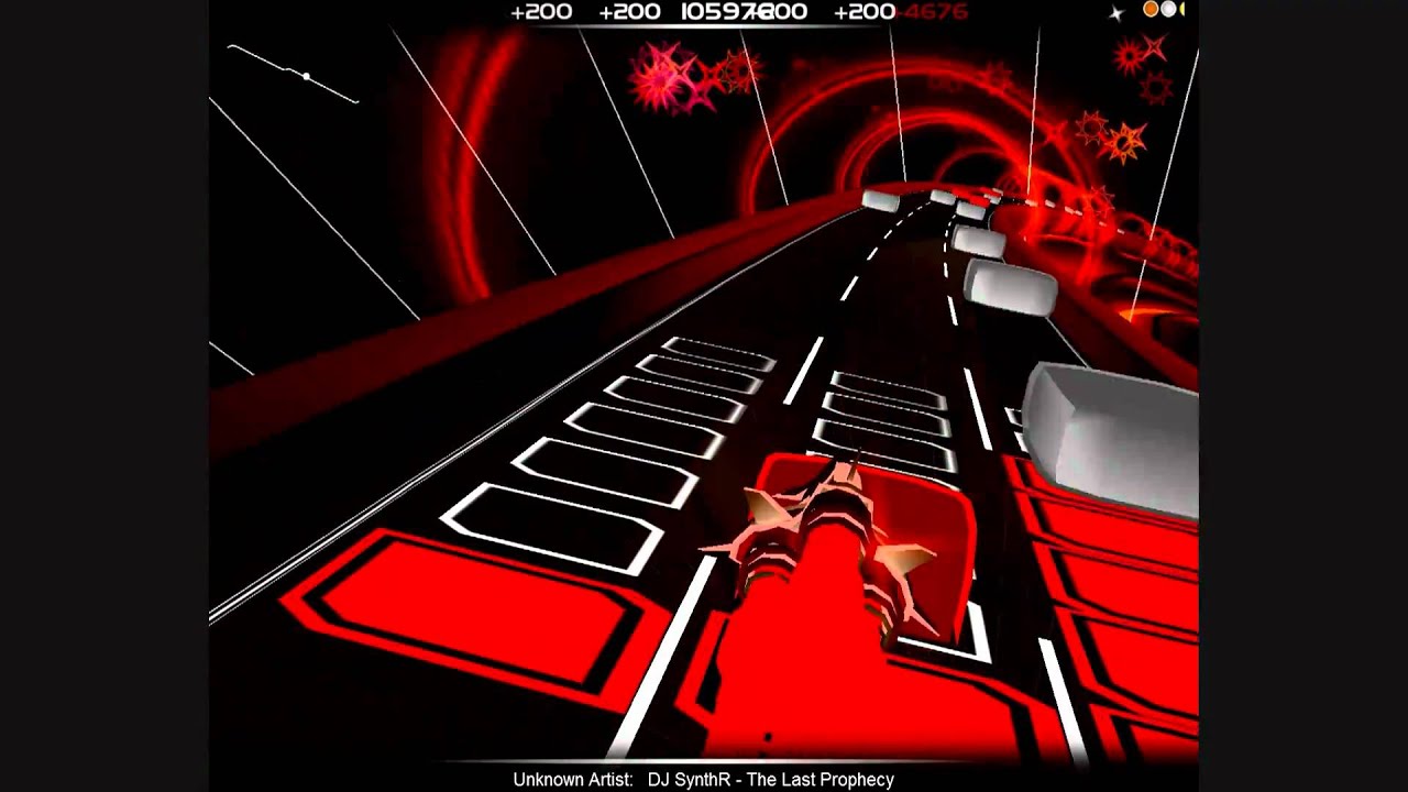 Hardest Song On Audiosurf? DJ SynthR - The Last Prophecy - Ninja Mono [Extreme Reflexes]