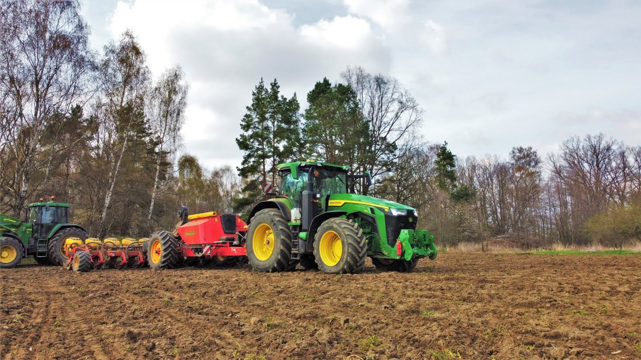 Setí kukuřice / Corn sowing  | John Deere 8R 410 & Väderstadt Tempo L 12 /w @agrovideosbymarty