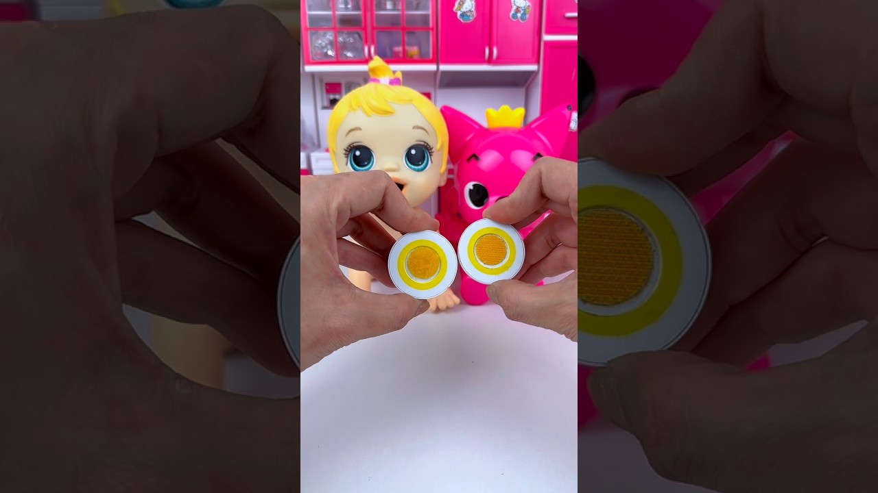 ASMR Unboxing Minnie Mouse & Pinkfong Surprise Egg🥚 | Relaxing Mini Kitchen Toys #short