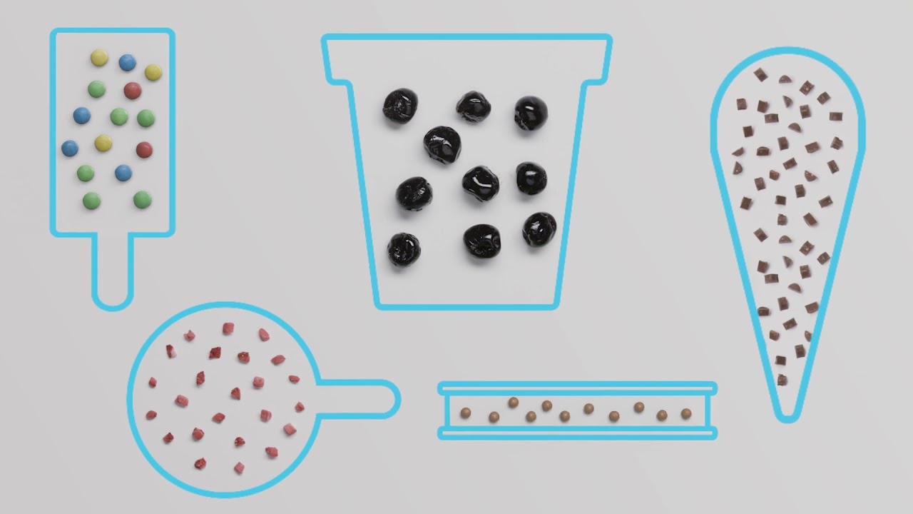How to achieve even and gentle distribution of ingredients in ice cream