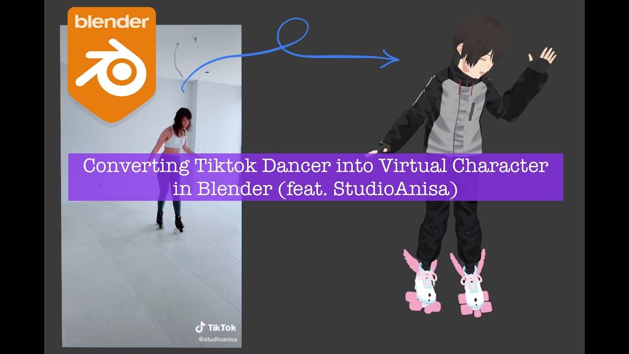 How To Remix Tiktok Dancer x Influencer into VROID Character Using Blender