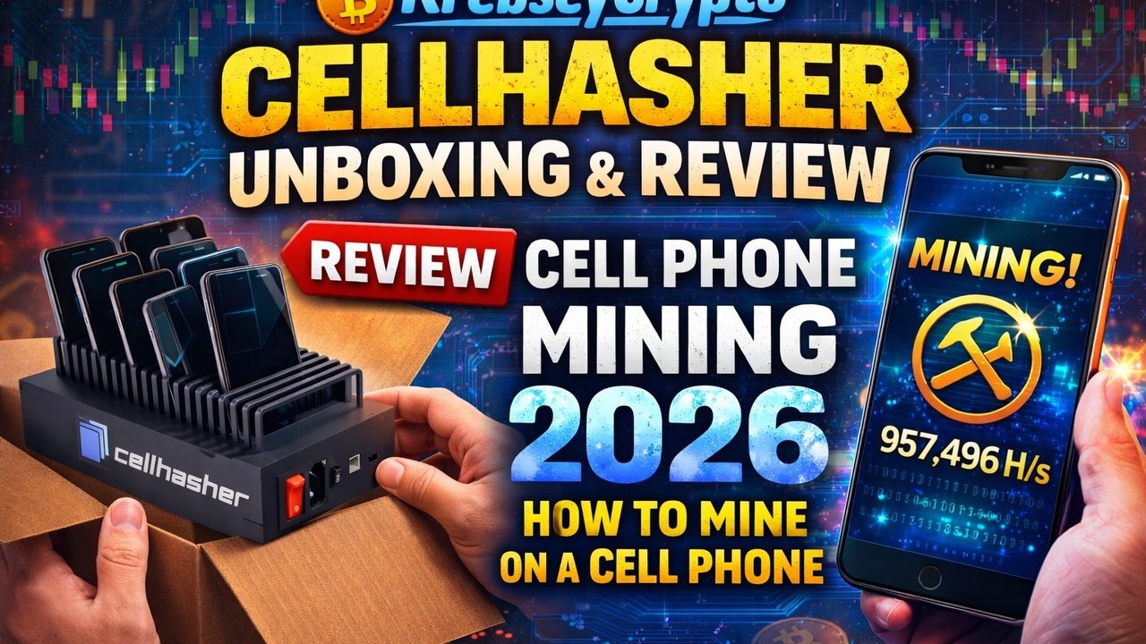 Распаковка Cellhasher | Майнинг на мобильном телефоне 2026 | Как майнить на мобильном телефоне | ...