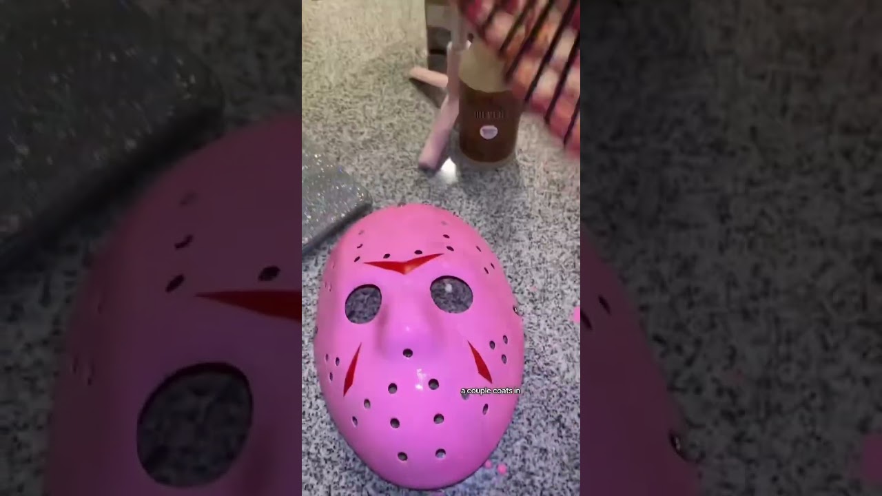 Rhinestone Jason Mask #halloween #makeup #diy #cosplay #makeuptutorial #halloweekend #rhinestone