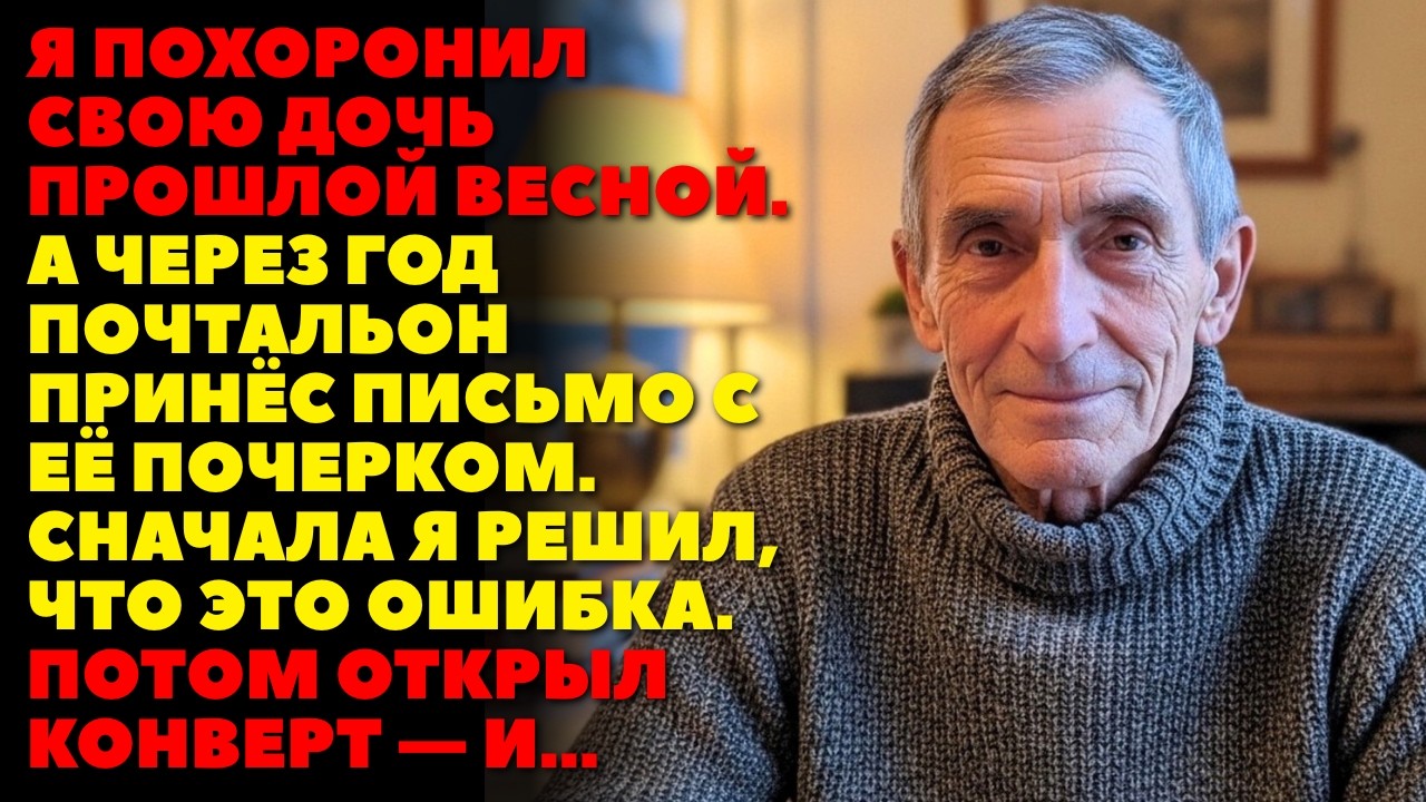 Я похоронил свою дочь, через год получил письмо с её почерком, но потом открыл конверт и...