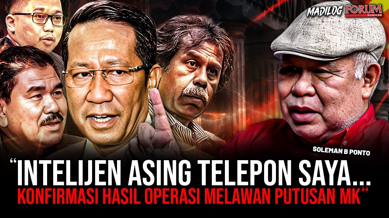 SOLEMAN B PONTO: PEMBANGKANG PUTUSAN MK ADALAH PEMBERONTAKAN...!!!
