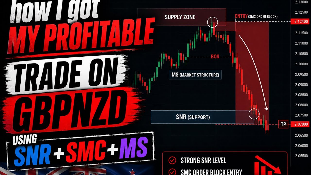  + smc + market structure combine on GBPNZD 
