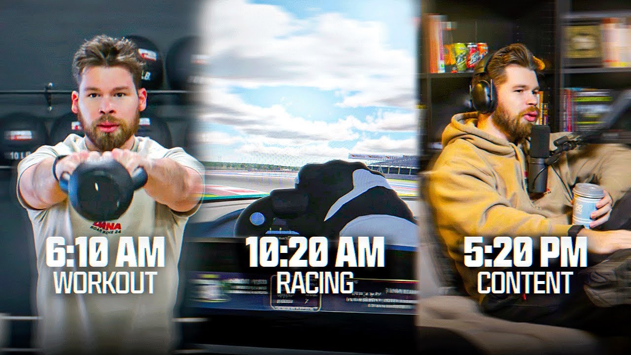 DAY IN THE LIFE OF A PRO GAMER TURNED PRO RACER
