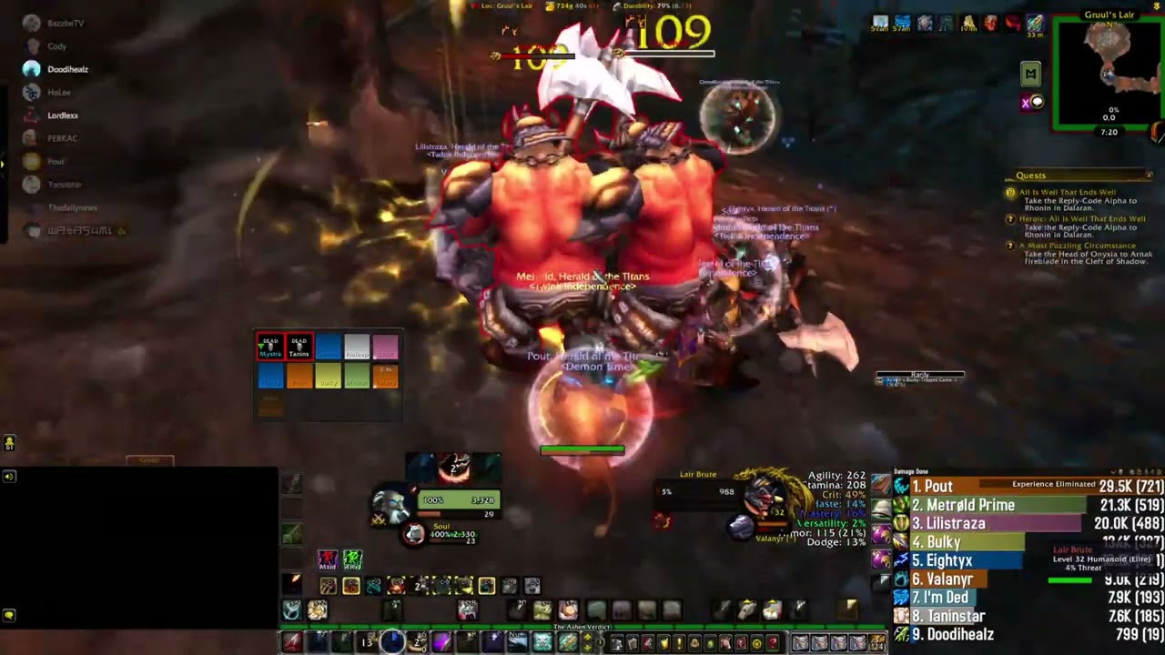 Lvl 30 Guild First Gruul's Lair (2022)