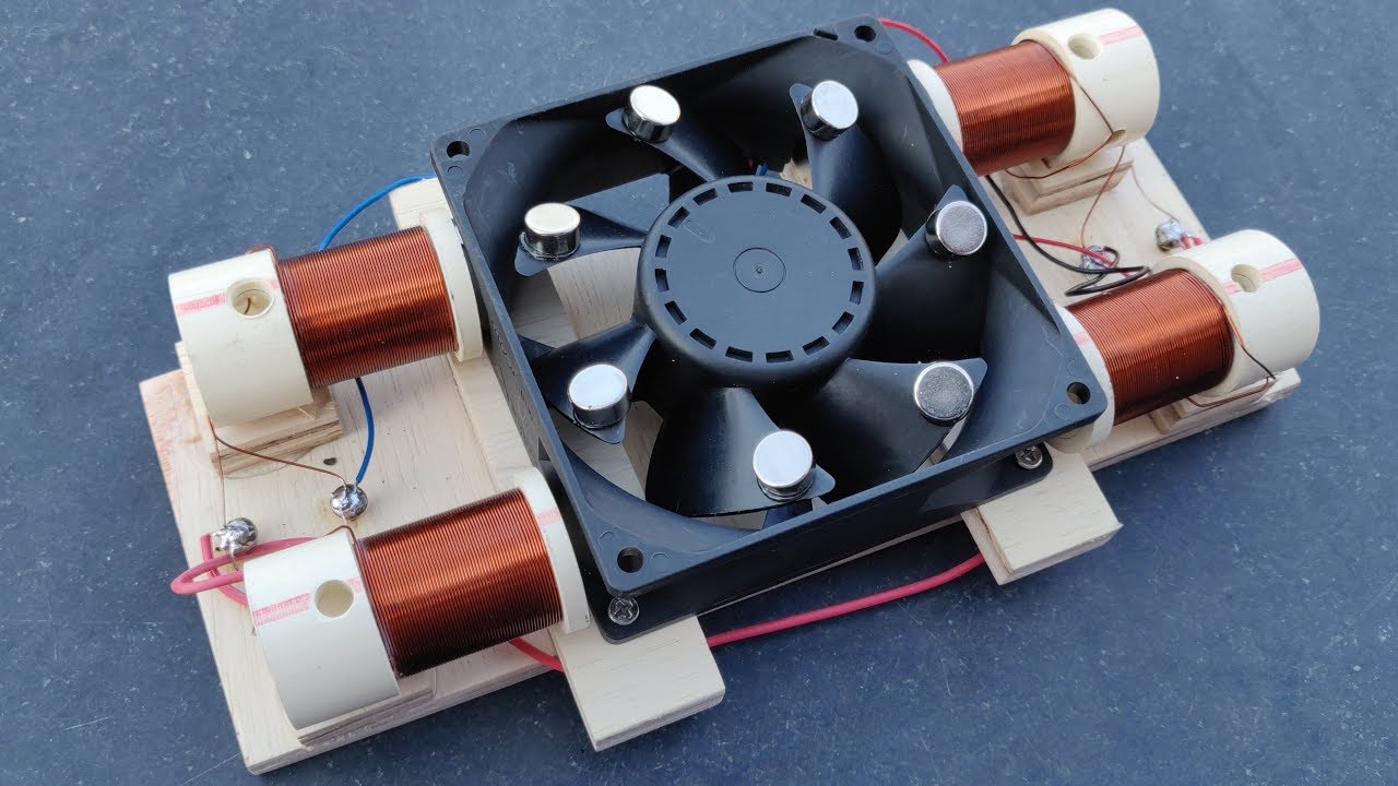 Computer Fan Free Energy Generator Using Neodymium Magnet Activity