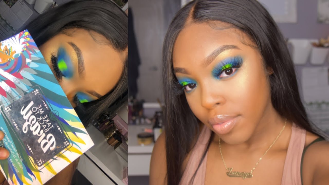 HOW TO: NEON & BLUE MAKEUP LOOK +  25MM LASHES | ZANAYA NISHALE