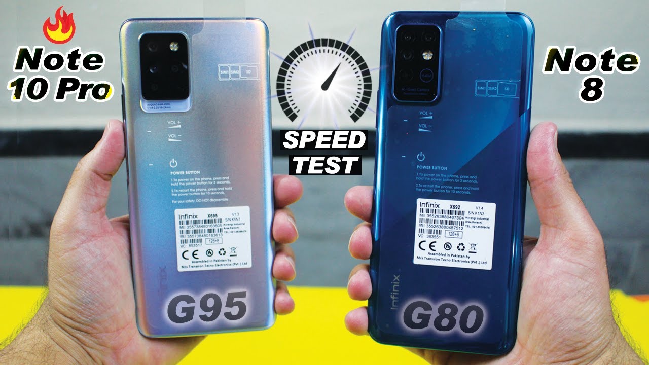 Infinix Note 10 Pro vs Infinix Note 8 - Speed Test & Rendering Test🔥