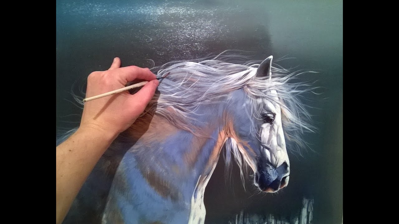 Horse Painting-How to Paint Hyperrealistic