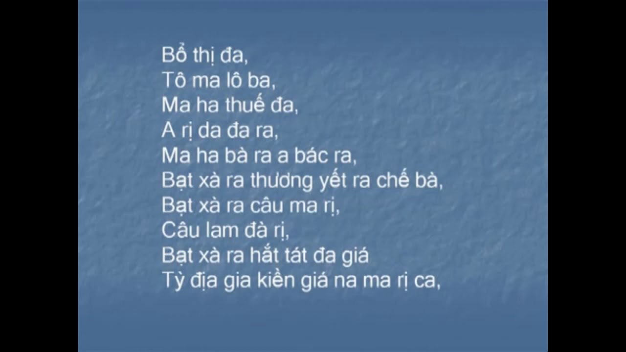 THẦN CHÚ THỦ LĂNG NGHIÊM