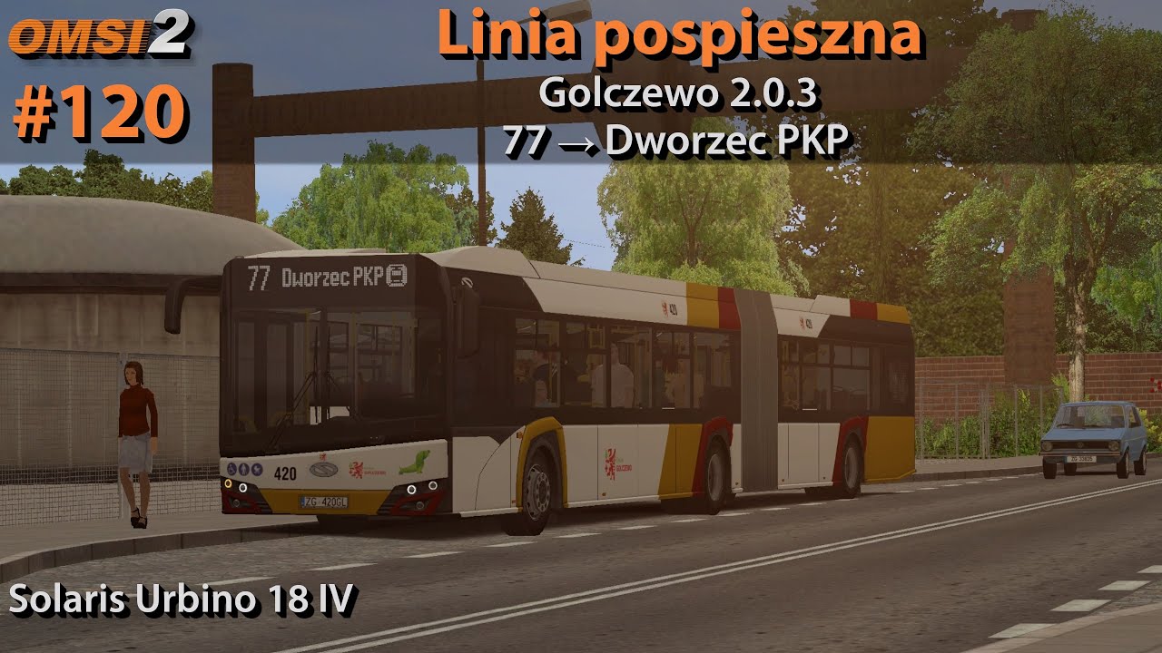 OMSI 2 #120: Linia pospieszna | Golczewo 2.0.3 - Linia 77 | Solaris Urbino 18 IV