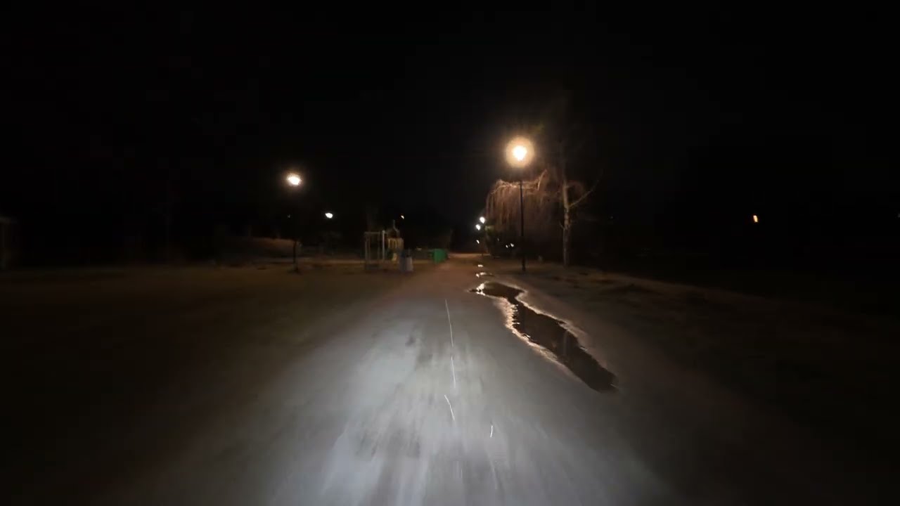 Night Ride in Gdańsk 🇵🇱 | 15-Minute Urban Cycling Tour