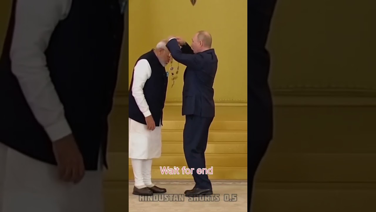Putin Awards Indian PM Modi With Russia's Top State Order