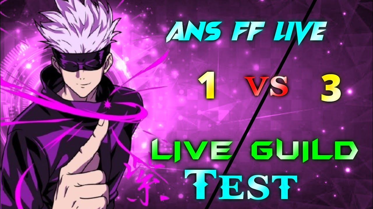 [LIVE] GUILD TEST 1V3 ANS FF LIVE #nonstopgaming #freefiremax #classyfreefire #2bgamer #ansfflive