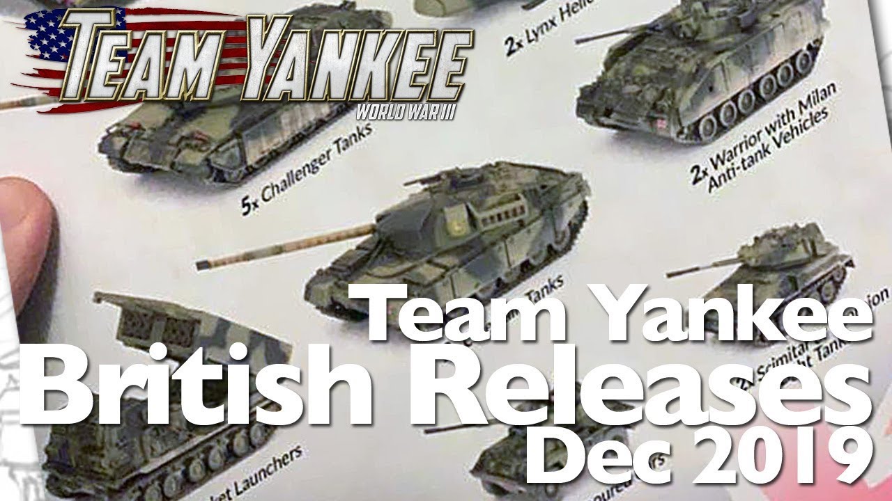 Snippet | New Team Yankee v2 British Releases Dec 2019 | Team Yankee