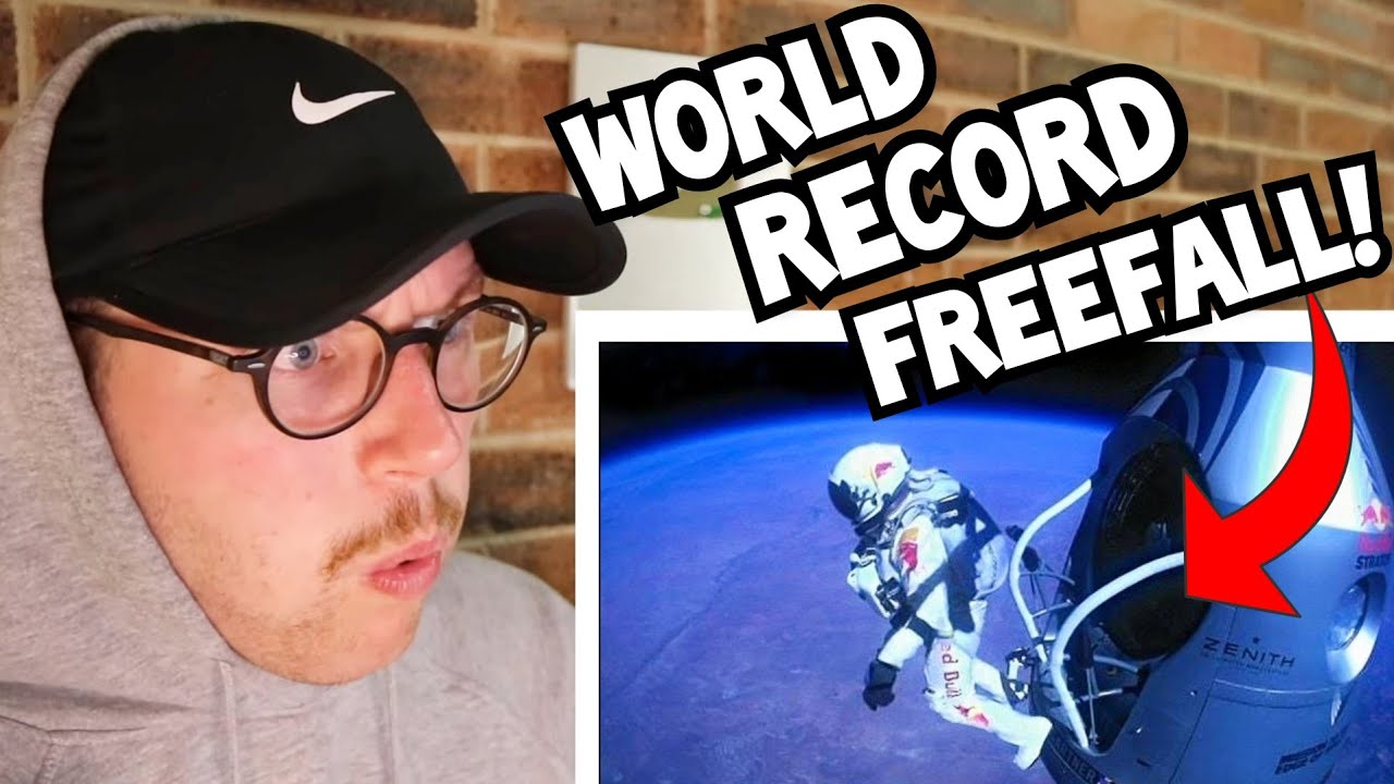 Felix Baumgartner 128,000ft SPEED OF SOUND Record Breaking Free Fall Space Jump | Jake Reacts!