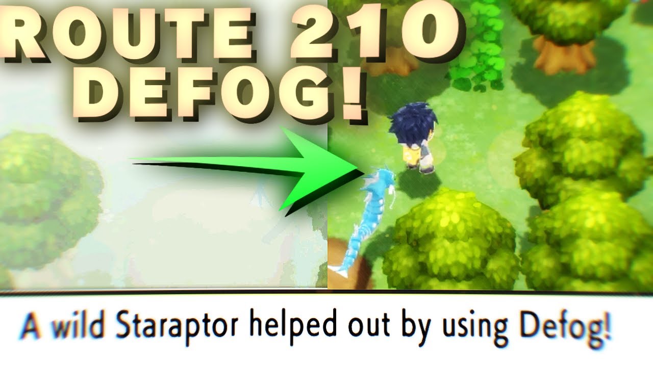 МАРШРУТ 210 — Как использовать Defog для рассеивания тумана! Pokemon Brilliant Diamond Shining Pe...