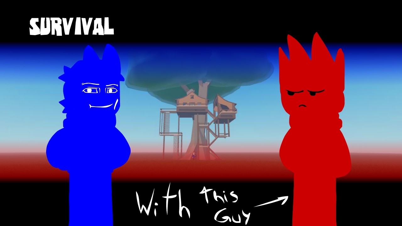 Survival with Red tom | Tord Expanded fury vs Tom Old Blue Scrapped content