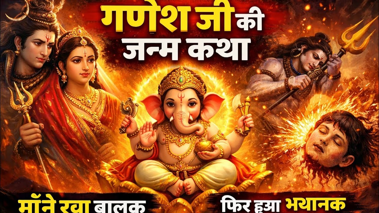 😊गणेश जी क्यों बने प्रथम पूज्य   गणेश जी की सच्ची कथा  जिसे सुनकर देवता भी रो पड़े जब शिव ने अपने ही