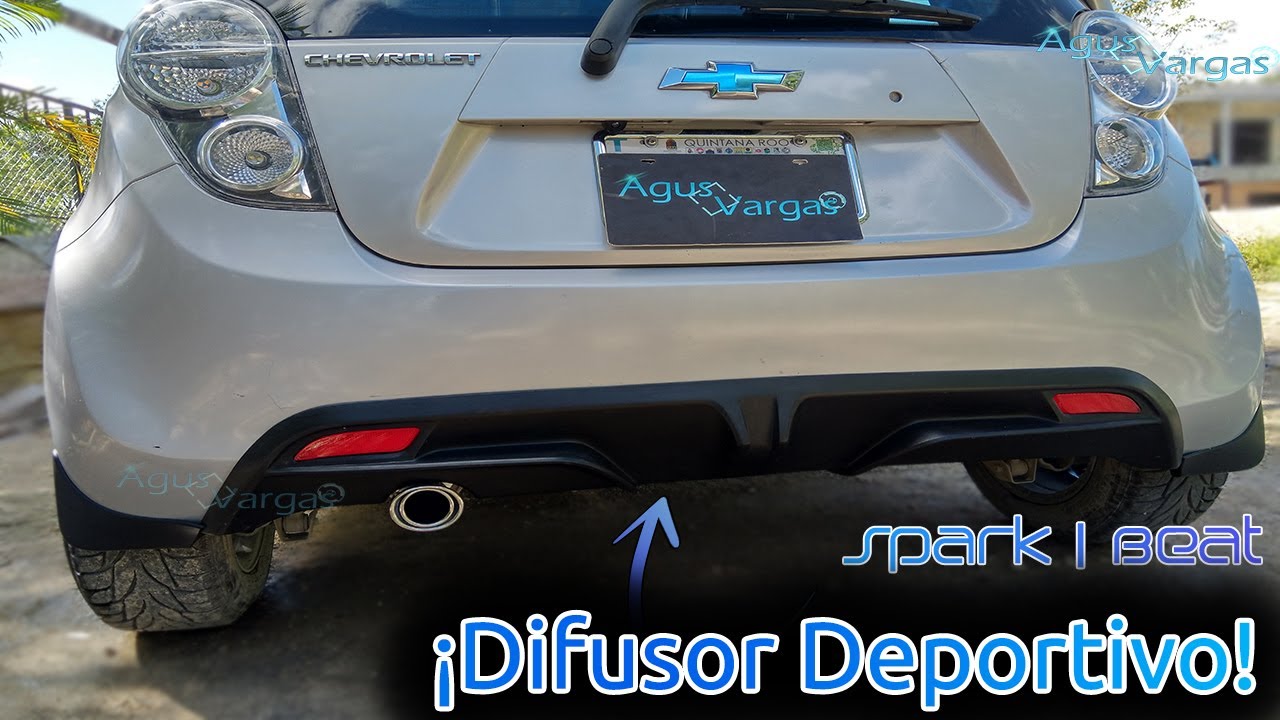 INSTALANDO DIFUSOR DEPORTIVO EN EL SPARK/BEAT + COLILLA DE ESCAPE | Agus Vargas