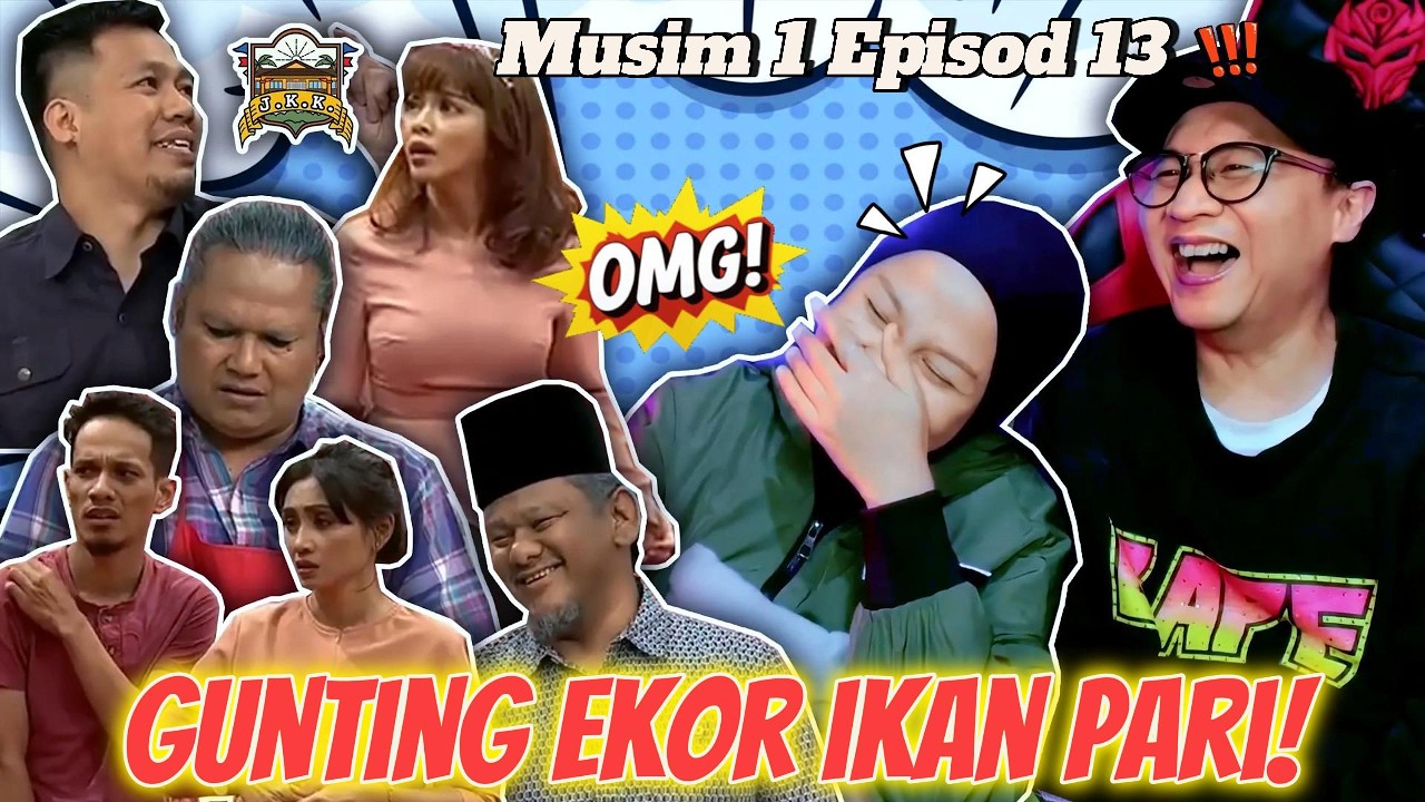 🤣 Mengamuk Karena GUNTING EKOR IKAN PARI‼️ | J.K.K Musim 1 Episod 13 Reaction | INDOREACTTV