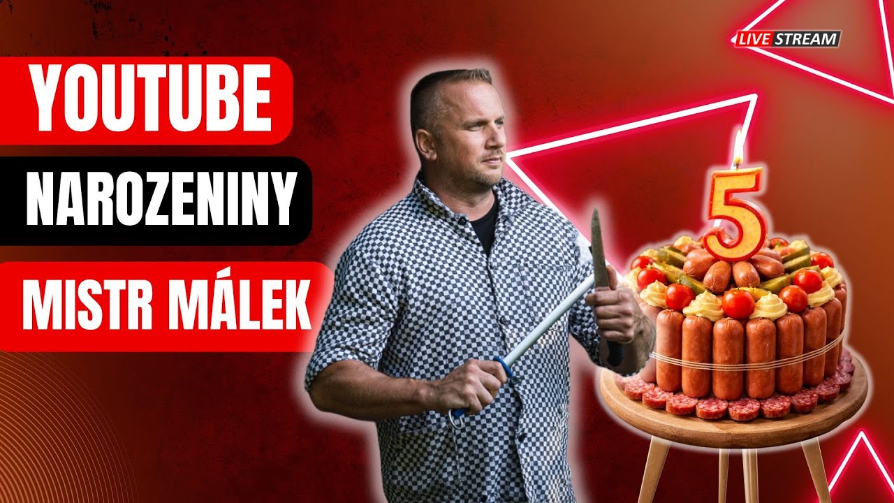 Narozeninový ŽIVÝ STREAM - 5. let na YOUTUBE