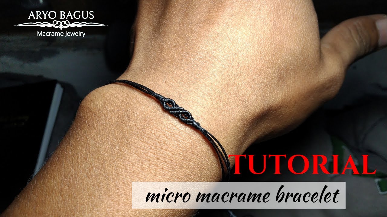 basic macrame bracelet tutorial #macramebracelet #gelangtali #micromacrame