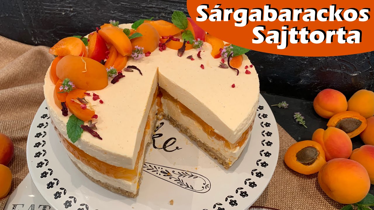 Sárgabarackos 🍑 Sajttorta Cukor és Fehérliszt Nélkül | HagymaLekvár