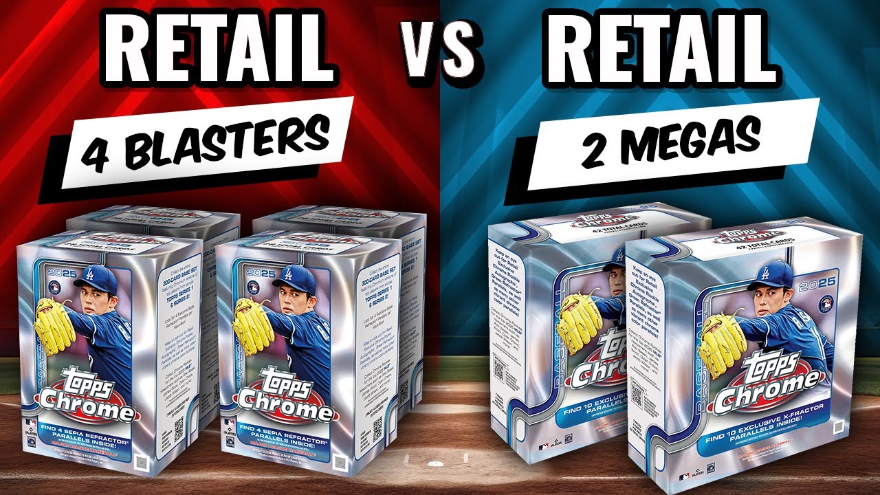 🚨AUTO & CASE HIT!!🚨 2025 TOPPS CHROME BLASTERS VS CHROME MEGAS