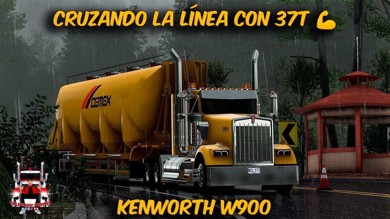 Cruzando la Línea con 37 TONELADAS - Kenworth W900 | American Truck Simulator