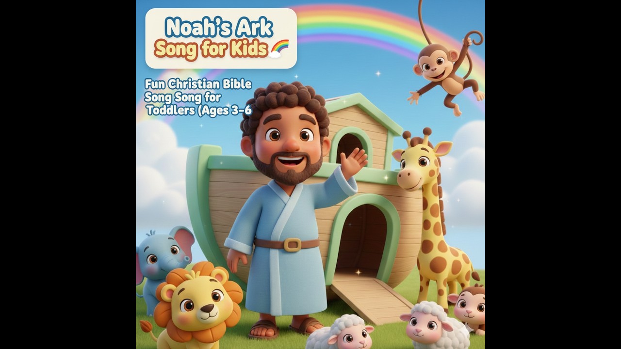 Noah’s Ark Song for Kids 🌈 | Fun Christian Bible Song for Toddlers (Ages 3–6)