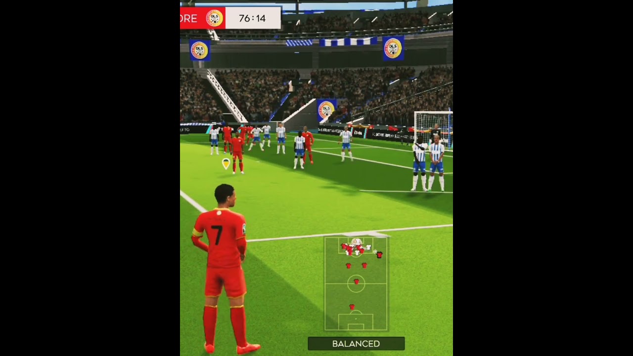 that's a free kick ⚽#dls25live #footballedit #shortsfeed2025