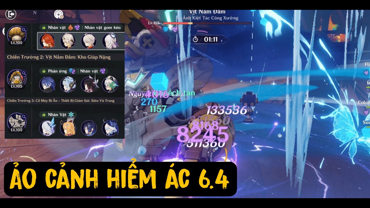 Stygian Onslaught Mode Fearless / Ảo Cảnh Hiểm Ác 6.4 / Chế độ Dũng cảm | Genshin Impact
