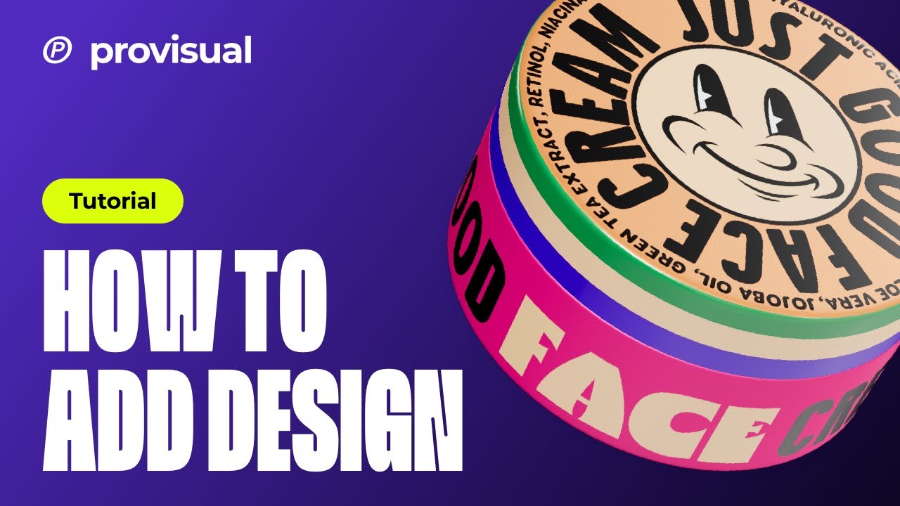 Provisual Tutorial: How to Edit a Cosmetic Jar 3D Mockup