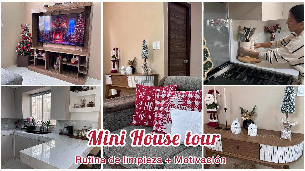 HOUSE TOUR | sala, comedor y cocina |+ Rutina de limpieza ✨ Decoración sencilla 