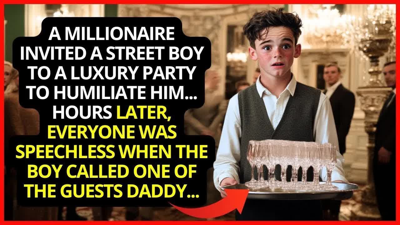 A Millionaire Invited A Street Boy To A Luxury Party To Humiliate Him    Hours Later, Everyone.
