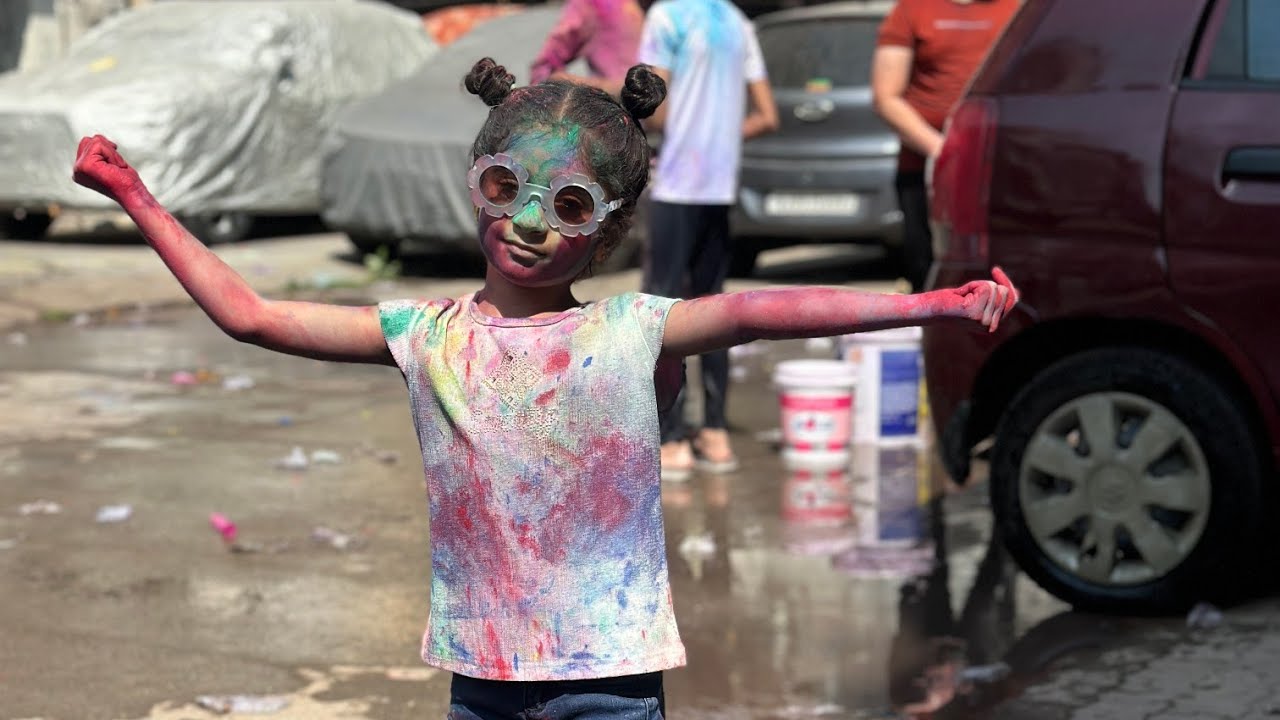 🎨 Holi Volg 2026❇️ Charvi Full On Masti Family 🤩  #cutebaby #holicelebration #minivlog #family 