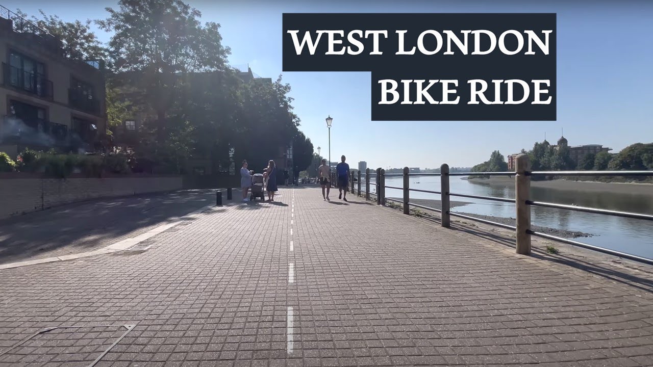 [4K ] Cycling Along the Thames Path | Hammersmith & Fulham Bike Ride POV | London River Ride