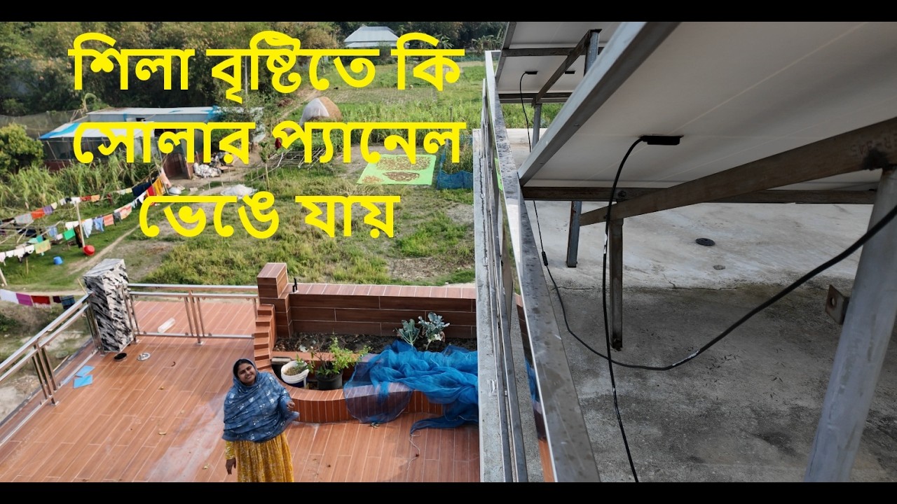 শিলা বৃষ্টিতে কি সোলার প্যানেল ভেঙে যায় | Doyel Agro