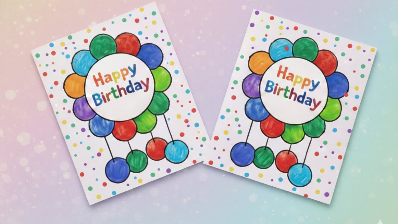 White Paper Birthday Card | Simple Birthday Card Making at Home | Easy Paper Craft