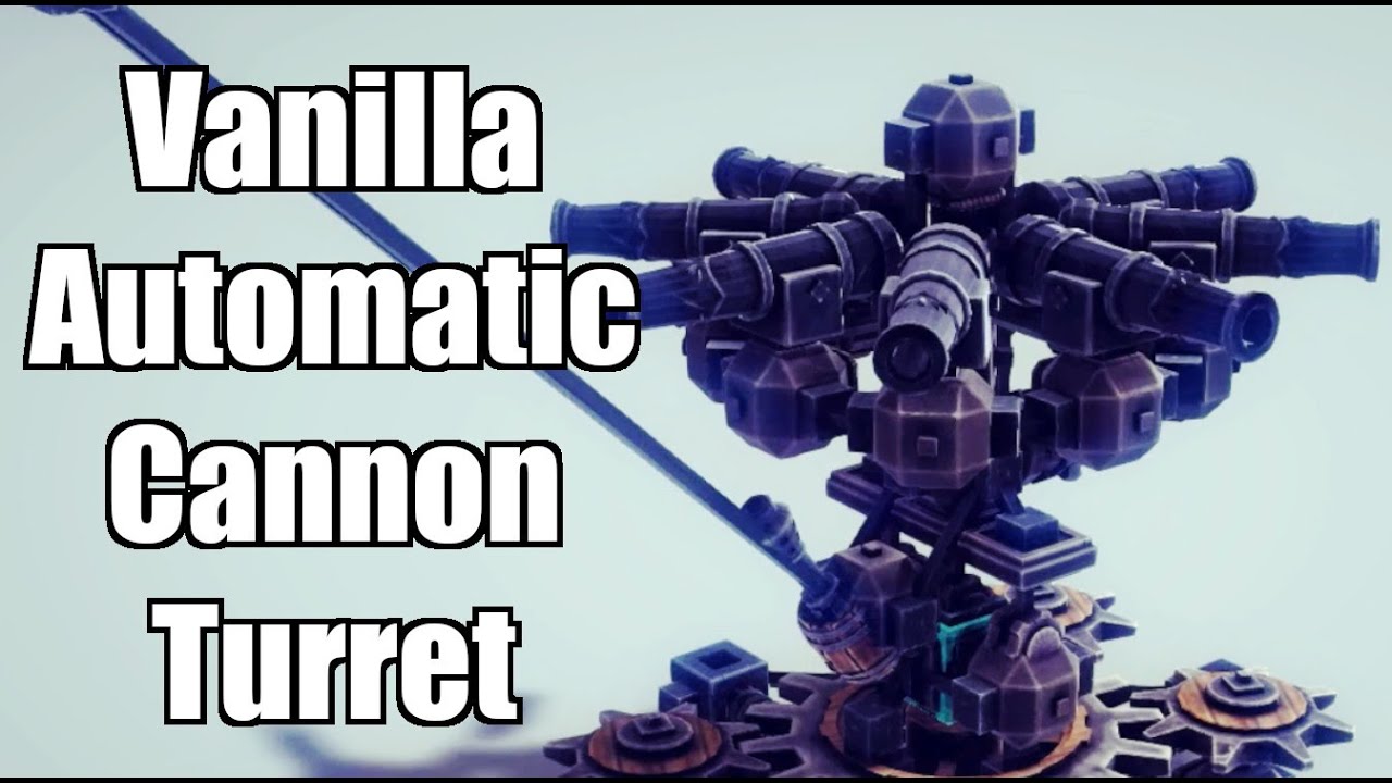 Besiege - HOW IT WORKS: Vanilla Auto Cannon Turret (8 Shots)
