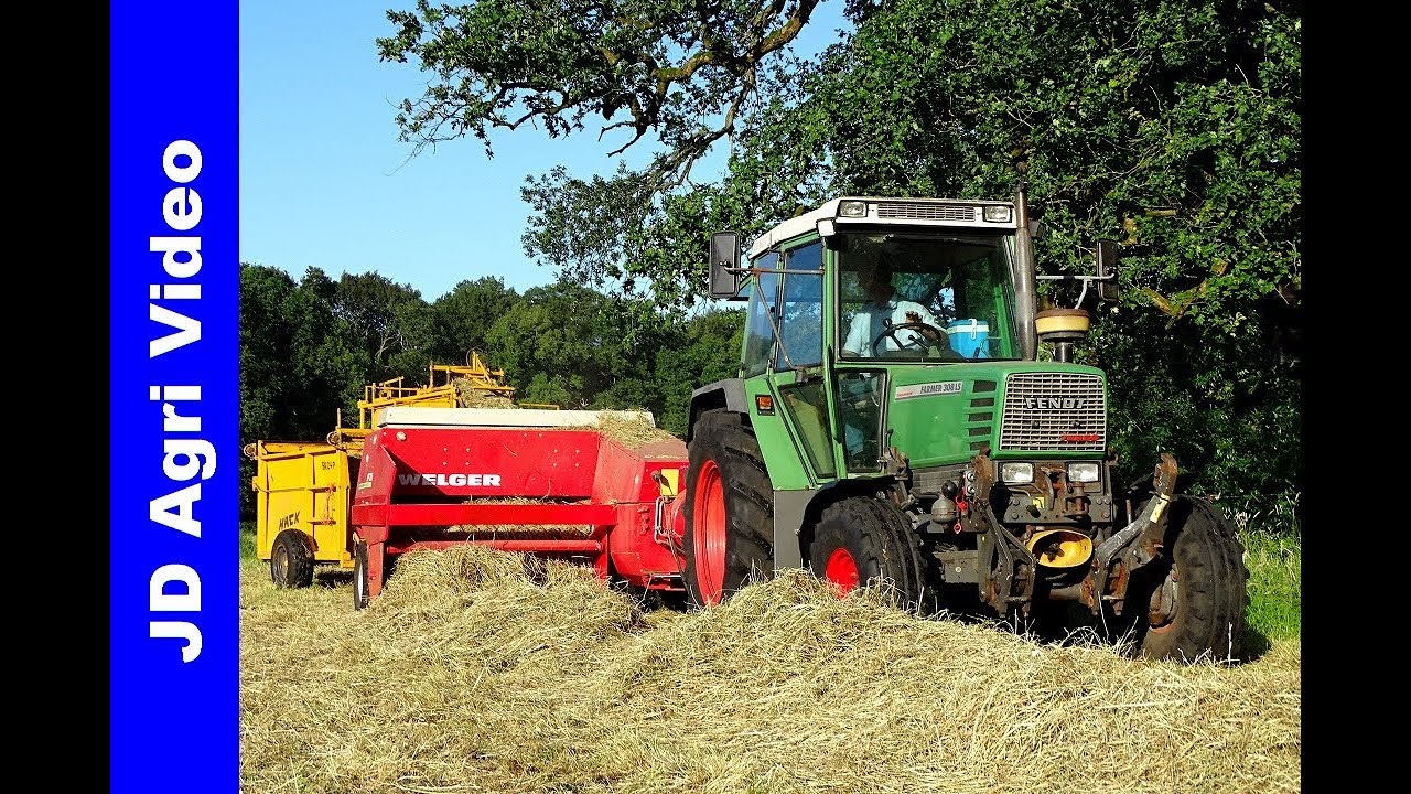 Fendt 308 + 410 | Welger + Hack | Pressing bales | Balen persen + laden | Overeem Staverden | 2019