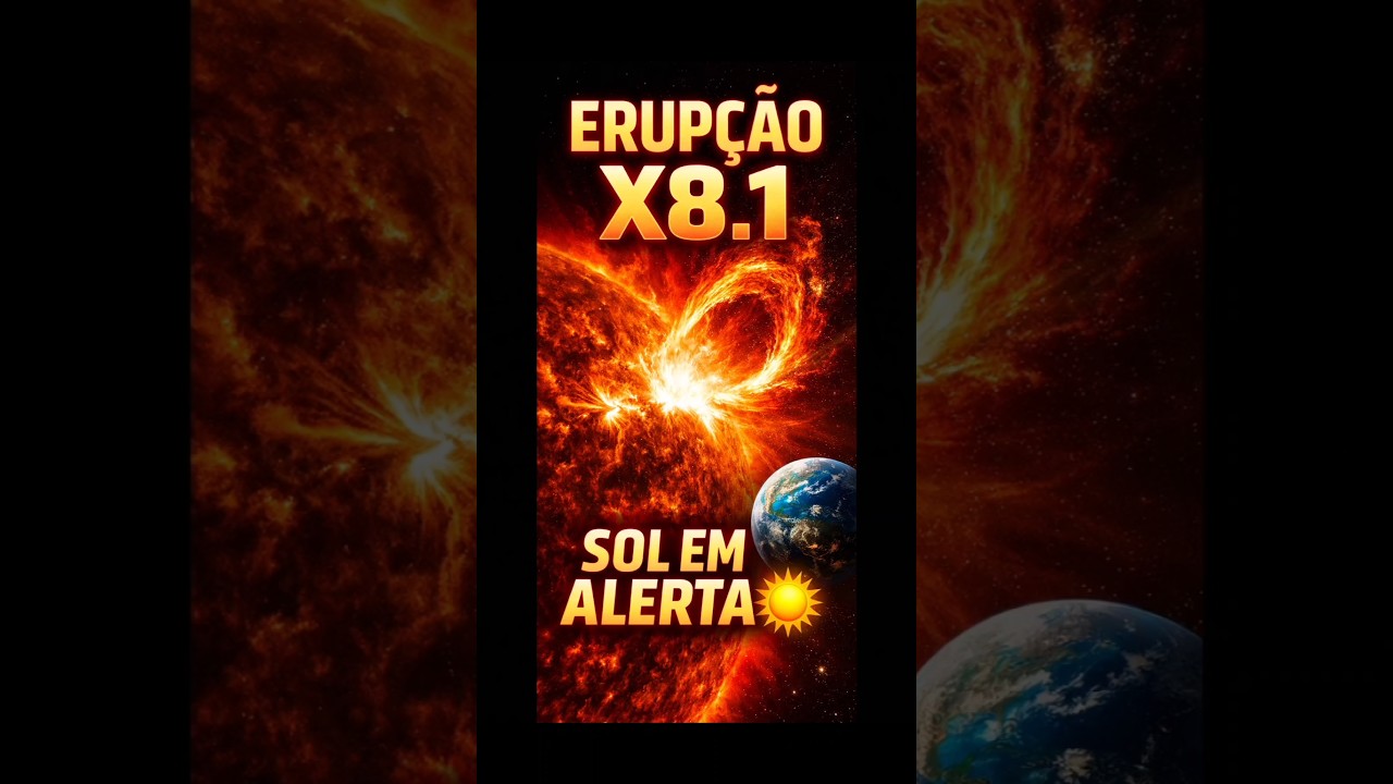 ERUP&Ccedil;&Atilde;O SOLAR GIGANTE NA DIRE&Ccedil;&Atilde;O DA TERRA!