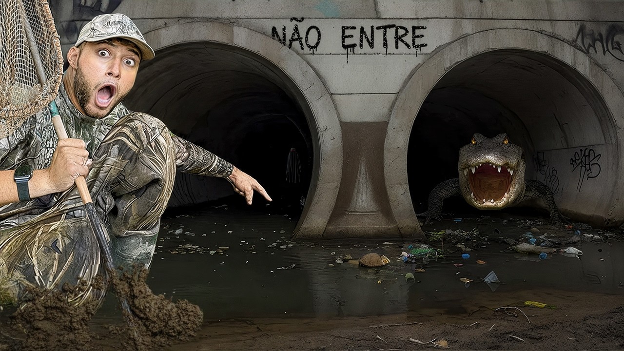 EXPLORANDO TÚNEL de ESGOTOS DESCOBRI ALGO ASSUSTADOR